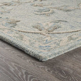 5' X 7' Blue And Ivory Wool Hand Tufted Area Rug - Homeroots - Flyclothing LLC