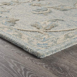 7' X 9' Blue And Ivory Wool Hand Tufted Area Rug - Homeroots - Flyclothing LLC