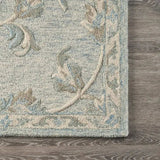 7' X 9' Blue And Ivory Wool Hand Tufted Area Rug - Homeroots - Flyclothing LLC