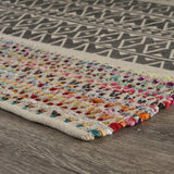 3' x 5' Colorful Traditional Chindi Area Rug - Homeroots - Flyclothing LLC