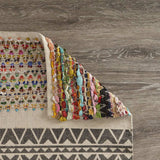 3' x 5' Colorful Traditional Chindi Area Rug - Homeroots - Flyclothing LLC