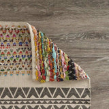 5' X 7' Colorful Traditional Chindi Area Rug - Homeroots - Flyclothing LLC