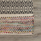 5' X 7' Colorful Traditional Chindi Area Rug - Homeroots - Flyclothing LLC