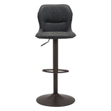 Adjustable Height Steel Swivel Low Back Counter Height Bar Chair - Homeroots