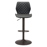 Adjustable Height Steel Swivel Low Back Counter Height Bar Chair - Homeroots