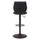 Adjustable Height Steel Swivel Low Back Counter Height Bar Chair - Homeroots