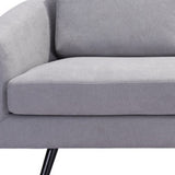 79" Gray Polyester Sofa With Black Legs - Homeroots - Flyclothing LLC