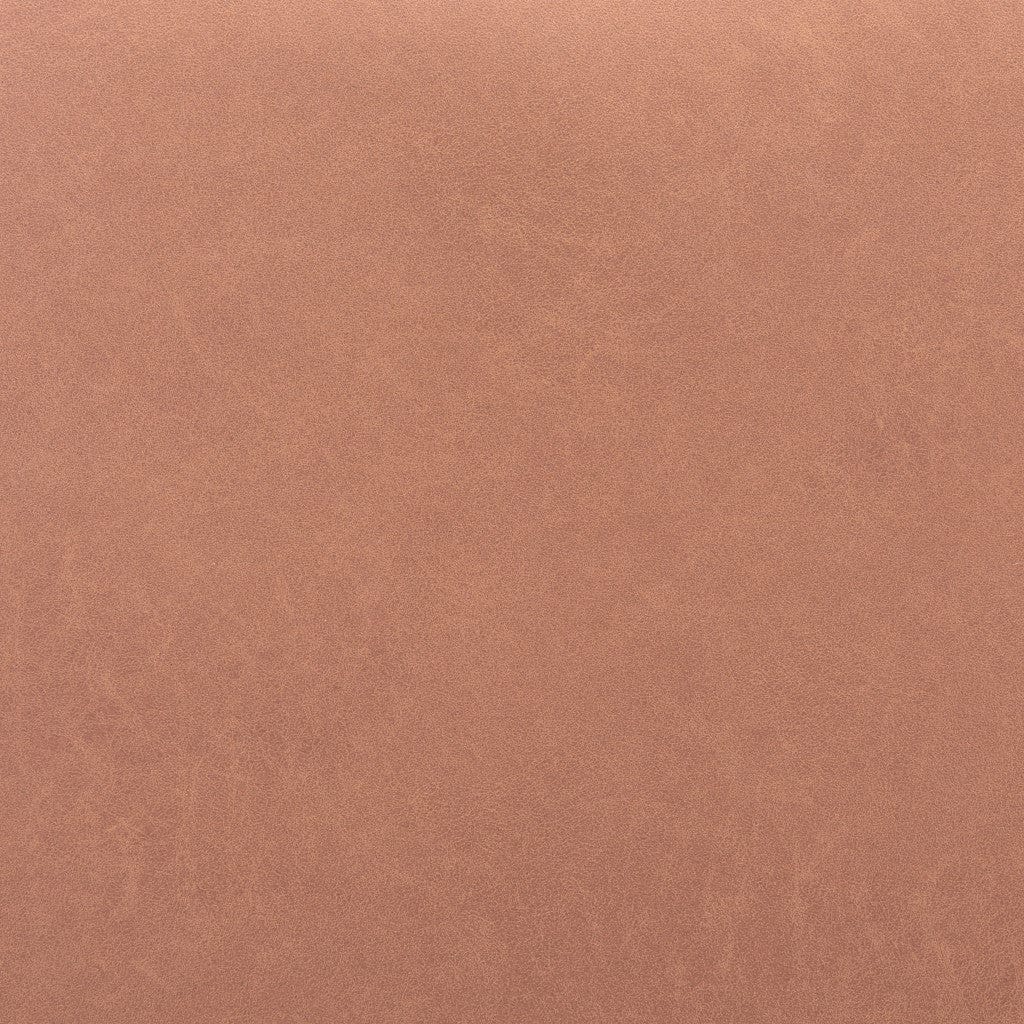 79" Brown Faux Leather Sofa With Black Legs - Homeroots