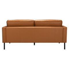 72" Brown Polyester Sofa With Black Legs - Homeroots