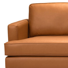 72" Brown Polyester Sofa With Black Legs - Homeroots