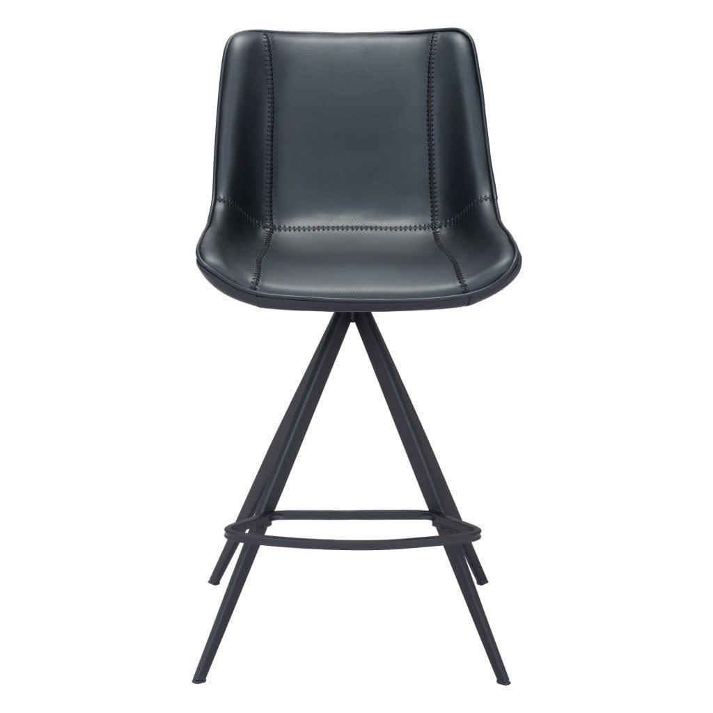 Set of Two 26" Steel Low Back Counter Height Bar Chairs