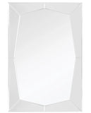 36" Clear Glass Framed Accent Mirror - Homeroots