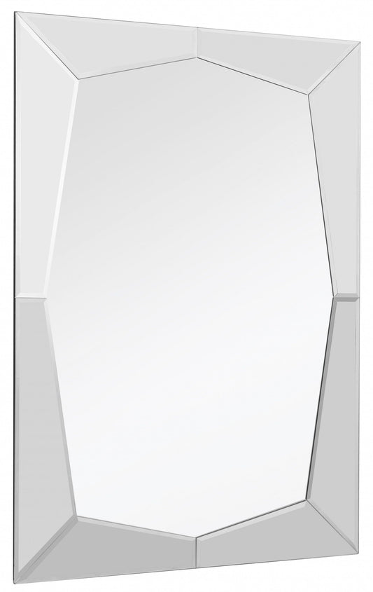 36" Clear Glass Framed Accent Mirror - Homeroots