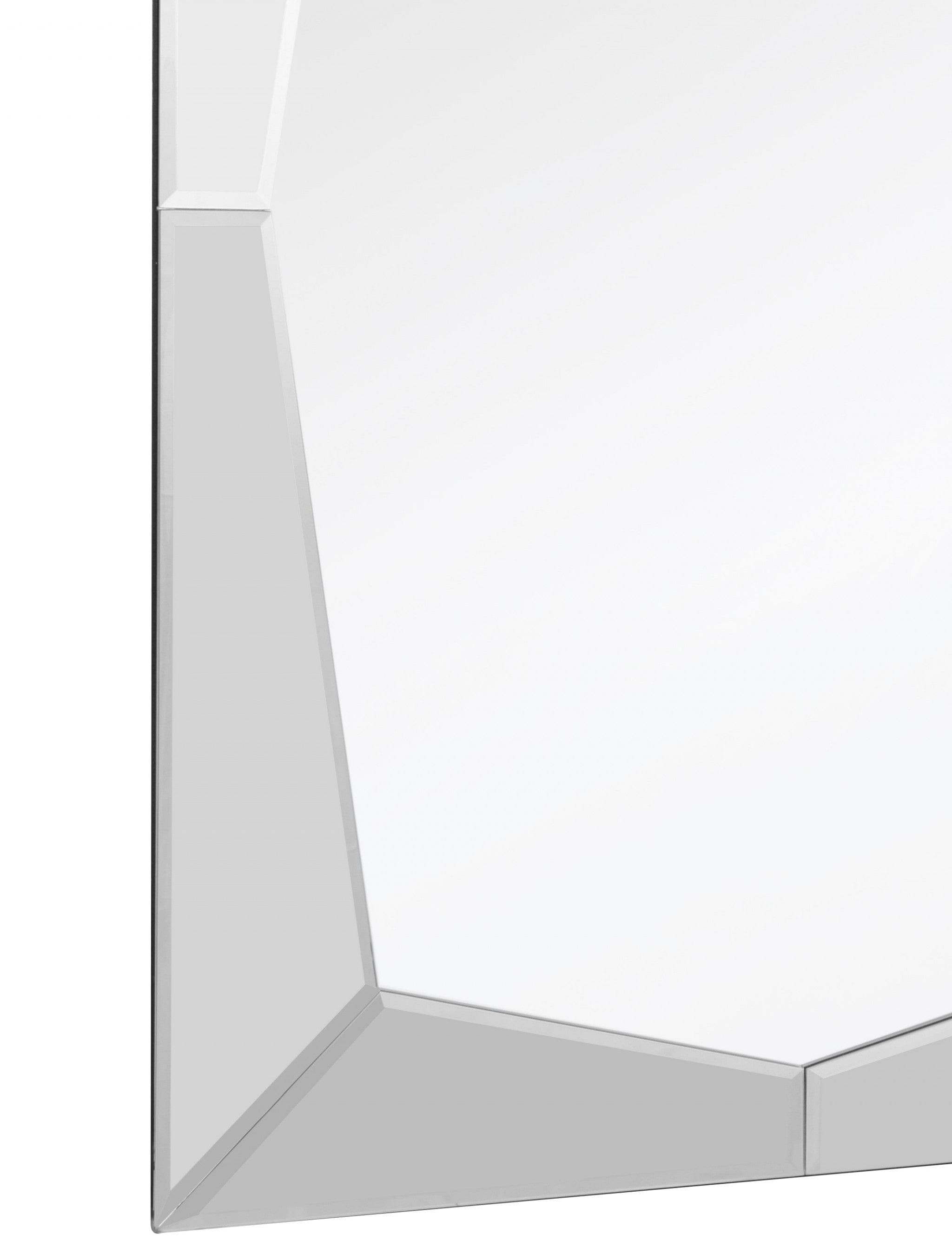36" Clear Glass Framed Accent Mirror - Homeroots