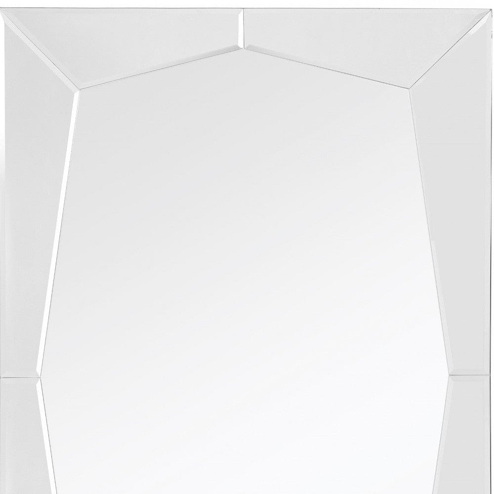 36" Clear Glass Framed Accent Mirror - Homeroots