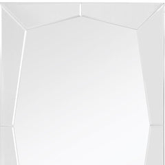 36" Clear Glass Framed Accent Mirror - Homeroots