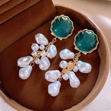 Geometric Circle Drop Earrings - Trendsi - Flyclothing LLC