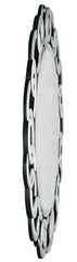 39" Clear Round Glass Framed Accent Mirror - Homeroots