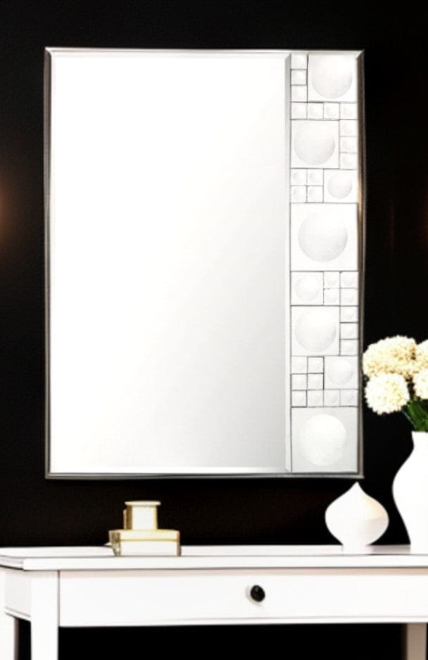 38" Clear Glass Framed Accent Mirror - Homeroots