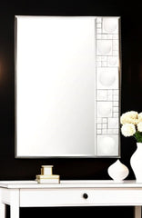 38" Clear Glass Framed Accent Mirror - Homeroots
