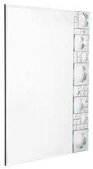 38" Clear Glass Framed Accent Mirror - Homeroots