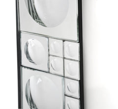 38" Clear Glass Framed Accent Mirror - Homeroots