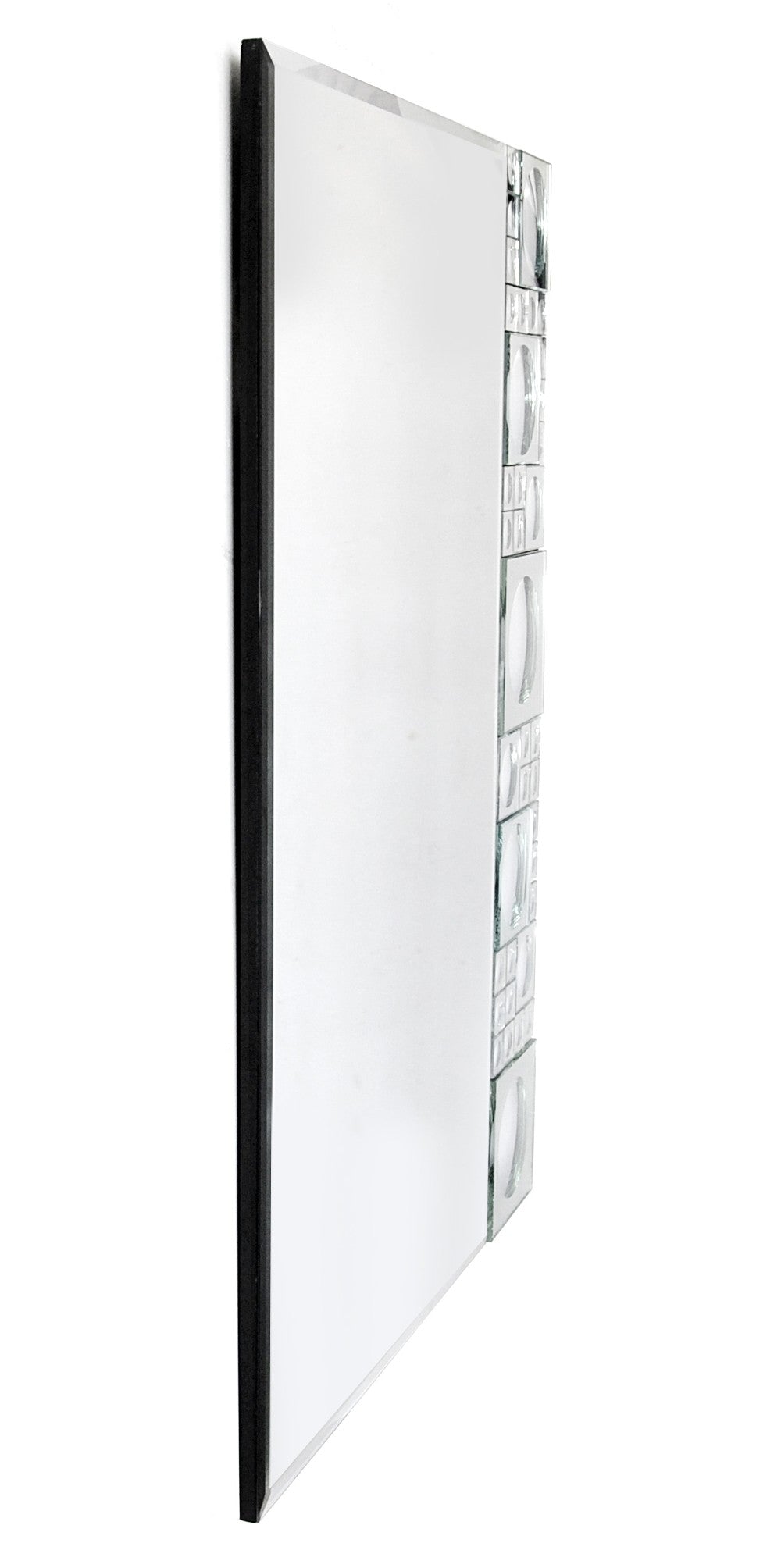 38" Clear Glass Framed Accent Mirror - Homeroots
