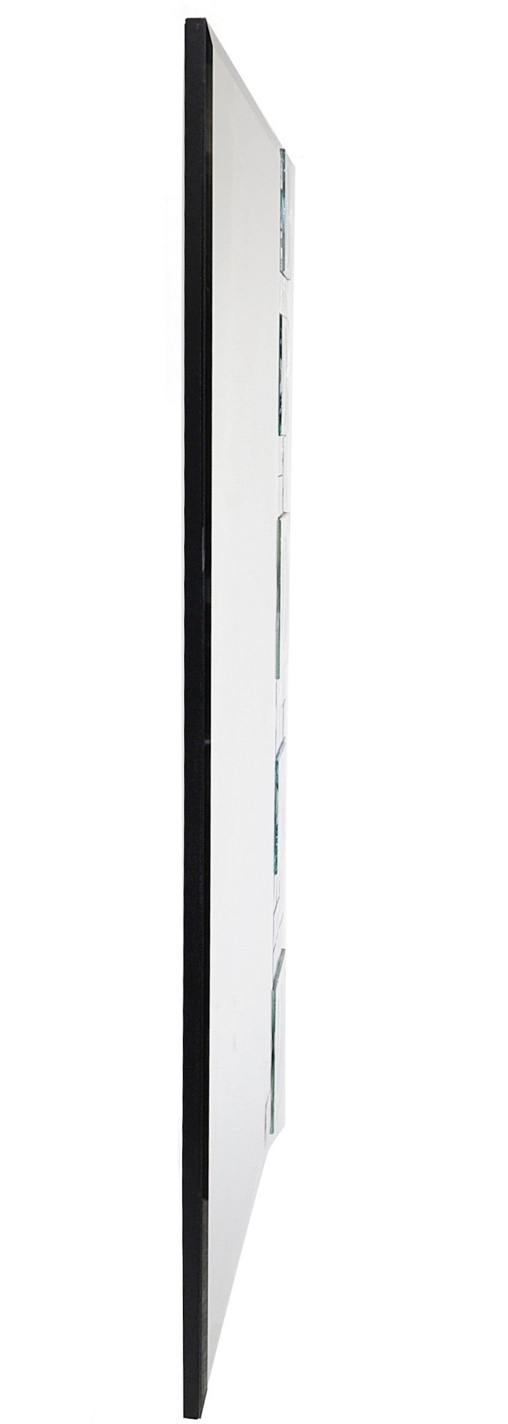 38" Clear Glass Framed Accent Mirror - Homeroots