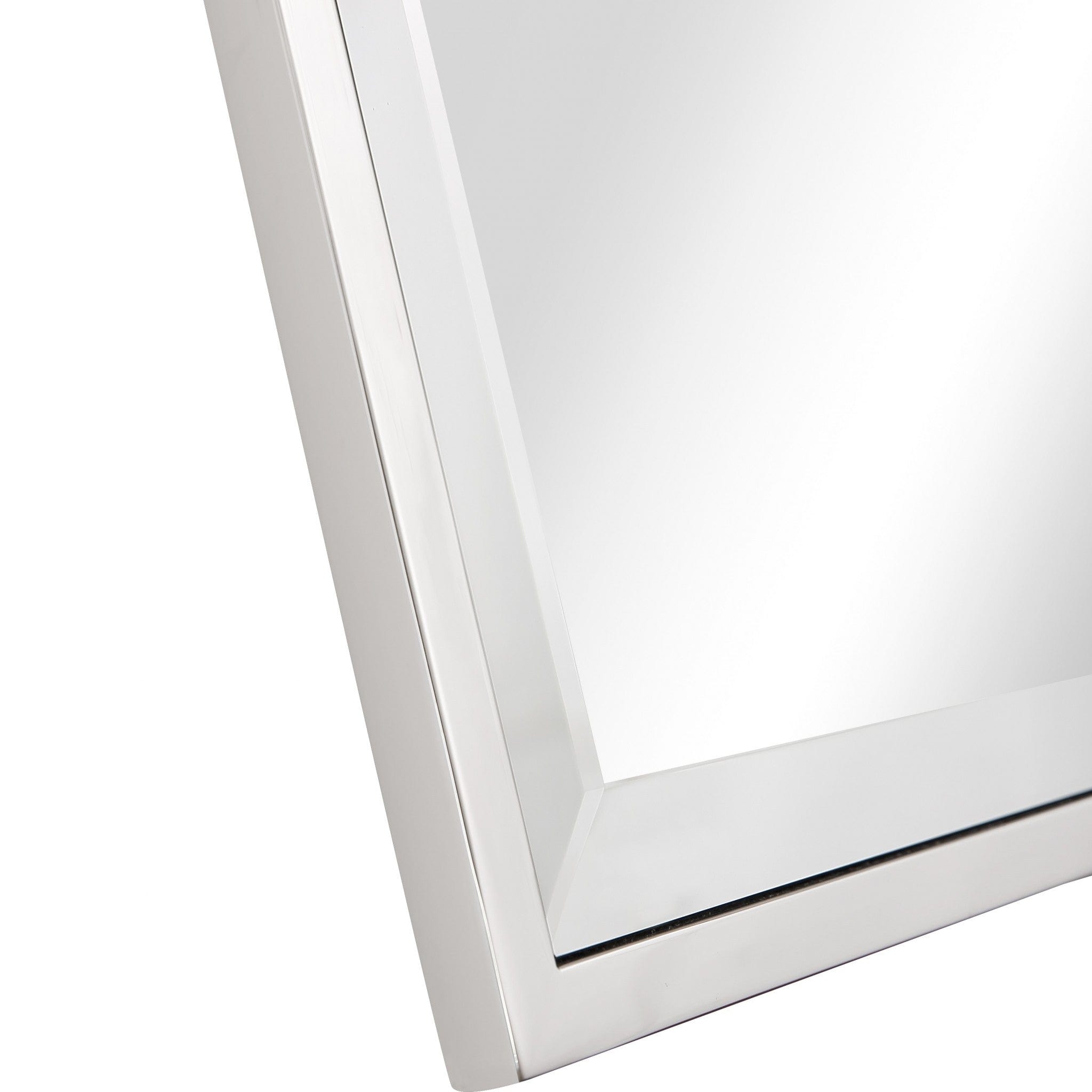 32" Silver Square Metal Framed Accent Mirror - Homeroots