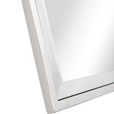 32" Silver Square Metal Framed Accent Mirror - Homeroots