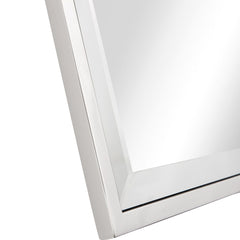 32" Silver Square Metal Framed Accent Mirror - Homeroots