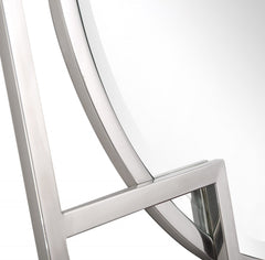 33" Silver Square Metal Framed Accent Mirror - Homeroots
