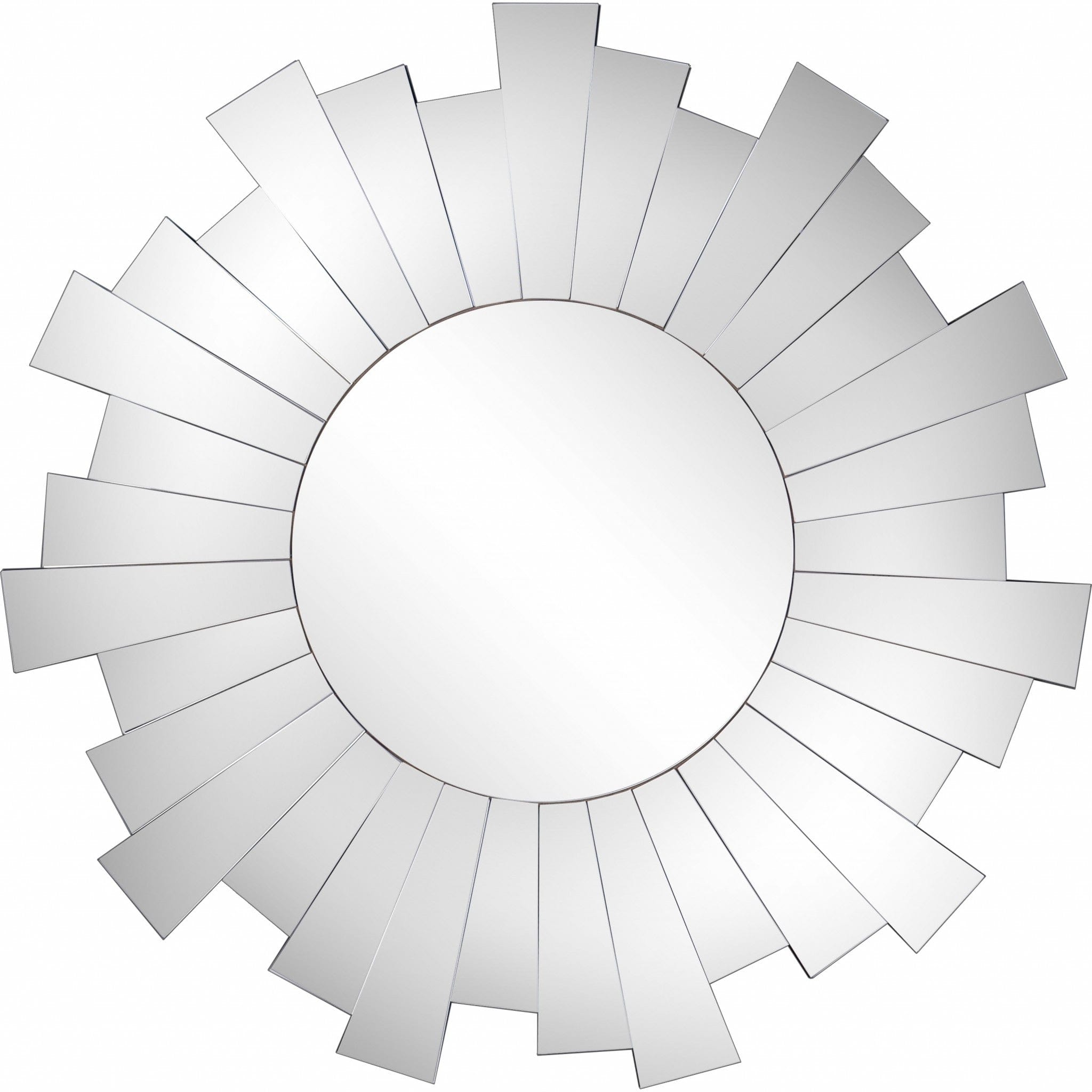 30" Clear Sunburst Framed Accent Mirror - Homeroots