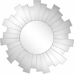 30" Clear Sunburst Framed Accent Mirror - Homeroots
