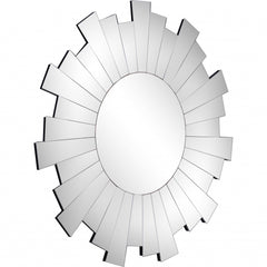30" Clear Sunburst Framed Accent Mirror - Homeroots