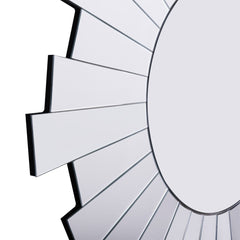 30" Clear Sunburst Framed Accent Mirror - Homeroots