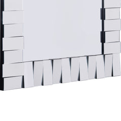 28" Clear Square Glass Framed Accent Mirror - Homeroots