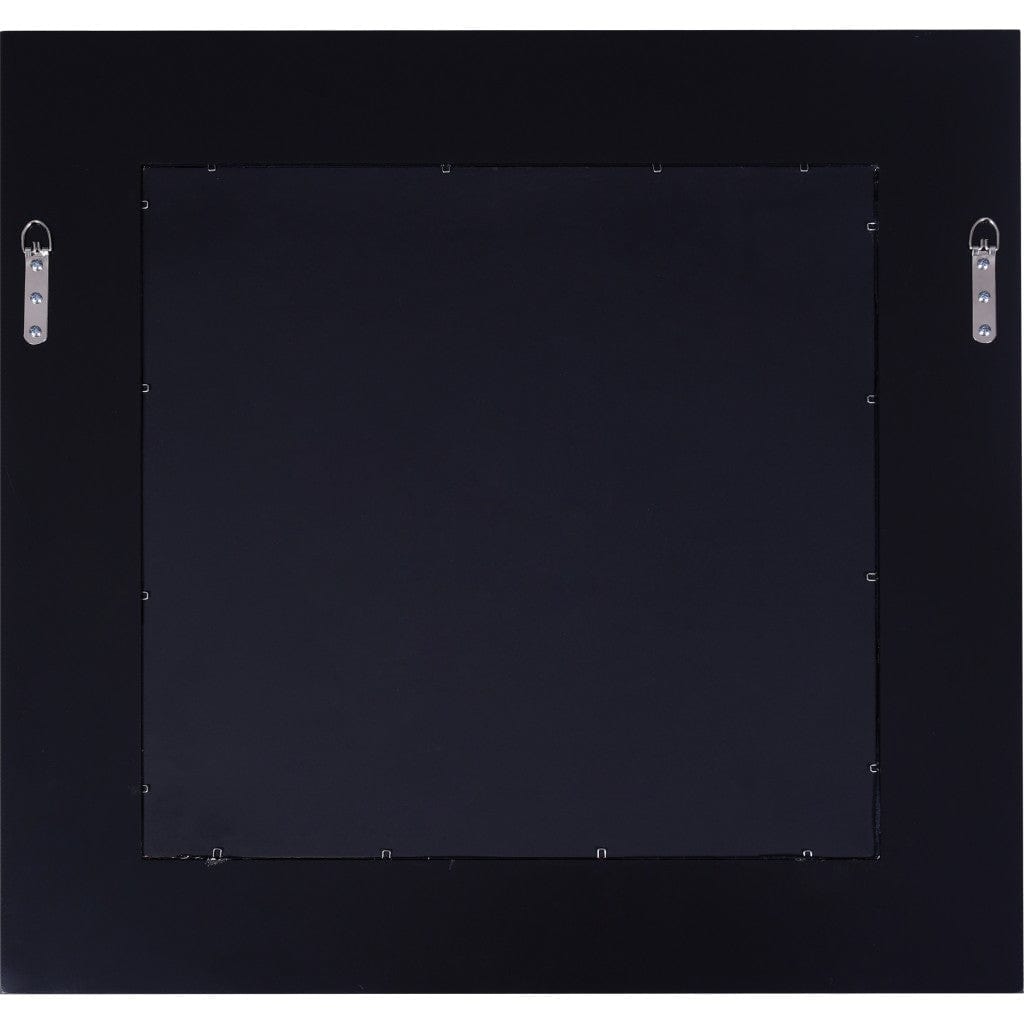 28" Clear Square Glass Framed Accent Mirror - Homeroots
