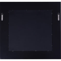 28" Clear Square Glass Framed Accent Mirror - Homeroots
