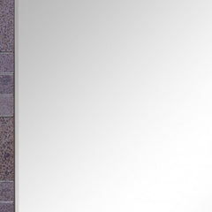 35" Gray Glass Framed Accent Mirror - Homeroots