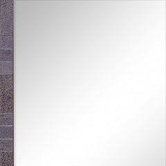 35" Gray Glass Framed Accent Mirror - Homeroots