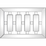 24" Clear Glass Framed Accent Mirror - Homeroots