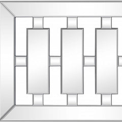24" Clear Glass Framed Accent Mirror - Homeroots