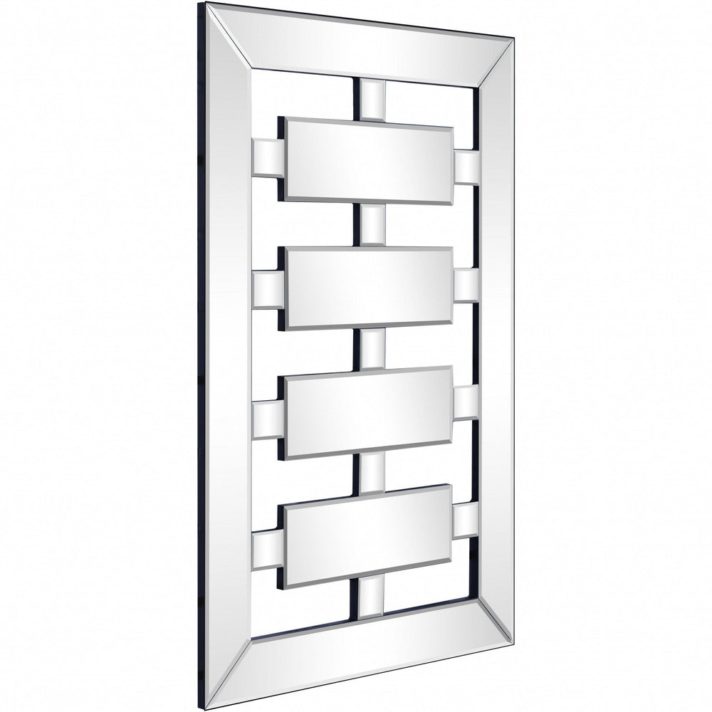 24" Clear Glass Framed Accent Mirror - Homeroots