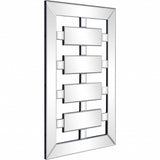 24" Clear Glass Framed Accent Mirror - Homeroots