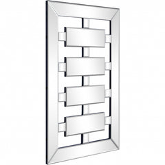 24" Clear Glass Framed Accent Mirror - Homeroots