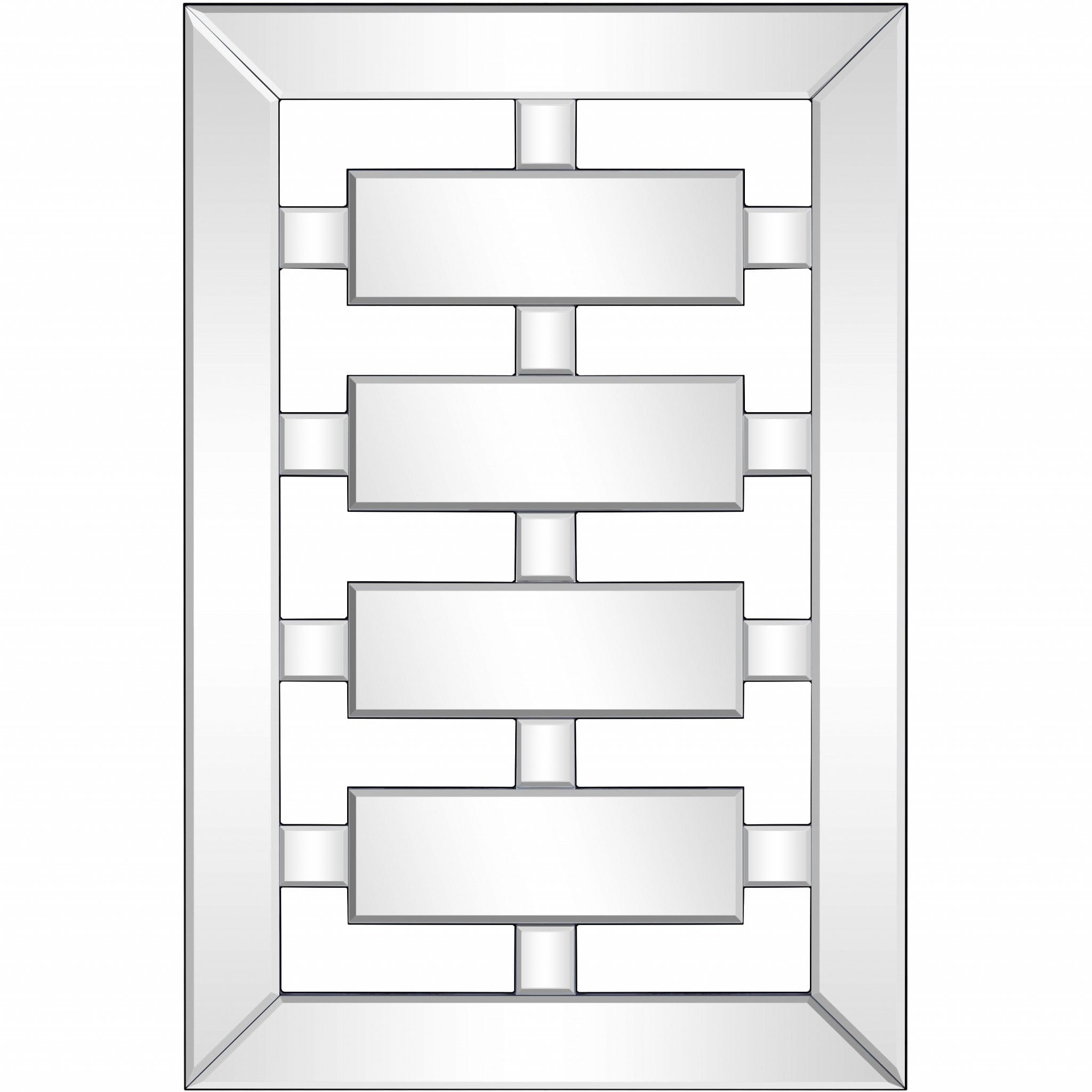 24" Clear Glass Framed Accent Mirror - Homeroots