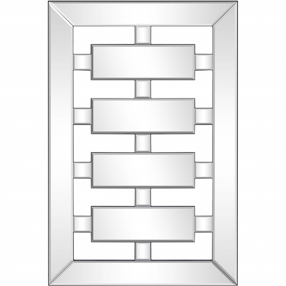 24" Clear Glass Framed Accent Mirror - Homeroots