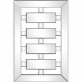 24" Clear Glass Framed Accent Mirror - Homeroots