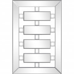 24" Clear Glass Framed Accent Mirror - Homeroots